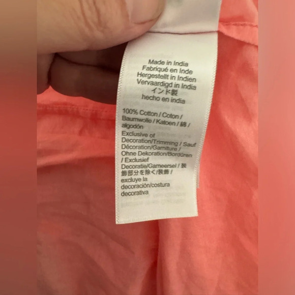 J Crew Cotton Voile Bow Front Beach Dress Hi Low Hems Coastal Resort NWT Sm - Picture 8 of 10